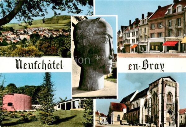 Neufchatel-en-Bray 76 Seine-Maritime Eglise Théâtre Mairie Rue Fausse Porte