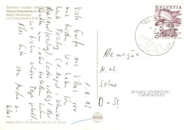 Villars  Chesieres VD et le Chamossaire Alpes Vaudoises vue a – Bild 2