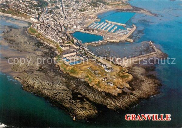 Granville 50 Manche Rochers du Roc la Haute Ville et les po