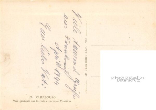 Cherbourg 50 Manche Vue Generale sur la rade et la gare mar – Bild 2