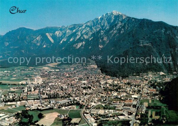 Chur GR Panorama mit Montalin Alpen