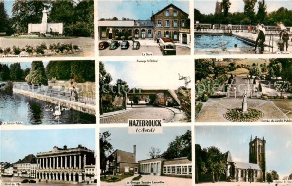 Hazebrouck 59 Nord Monument Lemire Le Jardin Public Hotel