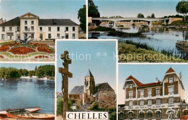 Chelles  77 Seine-et-Marne La Meirie le pont de Gournay et la Marn