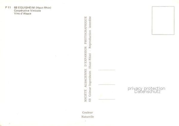Eguisheim Egisheim 68 Haut Rhin Cooperative Vinicole Vins d_Alsace – Bild 2