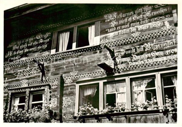 Werdenberg SG Beschriftetes Haus