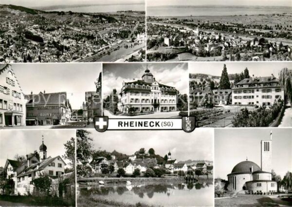 Rheineck  SG Panorama Ortsansichten Kirchen