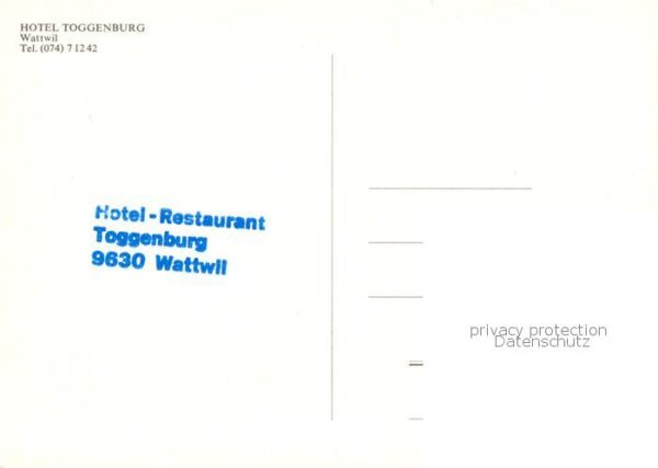Wattwil SG Hotel Toggenburg – Bild 2