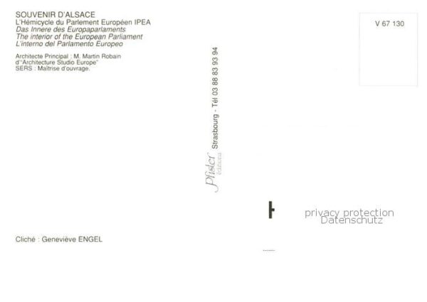 Strasbourg Strassburg 67 Bas-Rhin Europaparlament Inneres – Bild 2