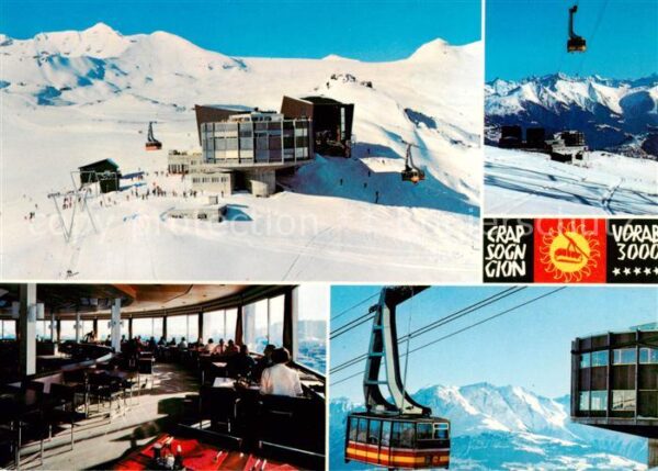 Crap Sogn Gion Weisse Arena Restaurant Seilbahn