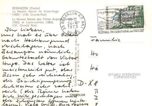 Besancon 25 Doubs Maison Natale de Victor Hugo – Bild 2