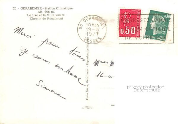 Gerardmer 88 Vosges Station Climatique Le Lac et la Ville v – Bild 2