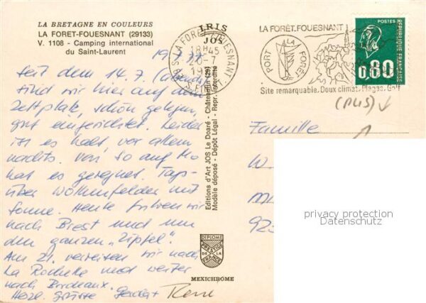La Foret-Fouesnant 29 Finistere Camping International du Saint Laurent – Bild 2