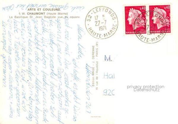 Chaumont 52 Haute-Marne La Basilique St Jean Baptiste vue du sq – Bild 2