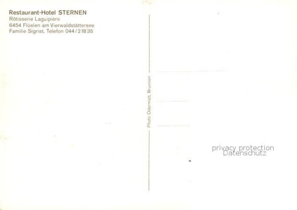 Flueelen Vierwaldstaettersee UR Restaurant Hotel Sternen Rotisserie Lag – Bild 2