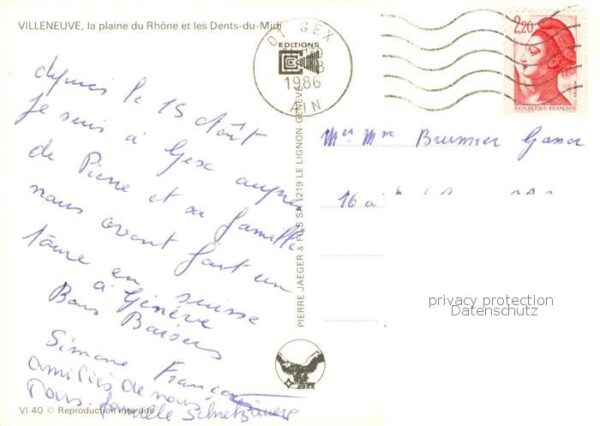Villeneuve  Avignon 84 Vaucluse la plaine du Rhone et les Dents du Midi – Bild 2