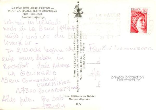 La Baule sur Mer La-Baule-les-Pins 44 Côté Pornichet Avenvue Lajarrige vue aé – Bild 2