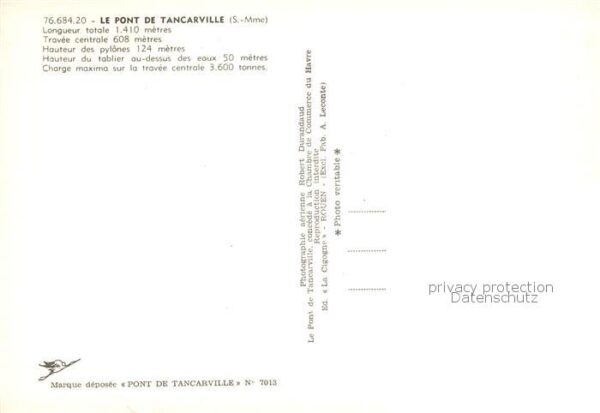 Tancarville 76 Vue aérienne du pont – Bild 2