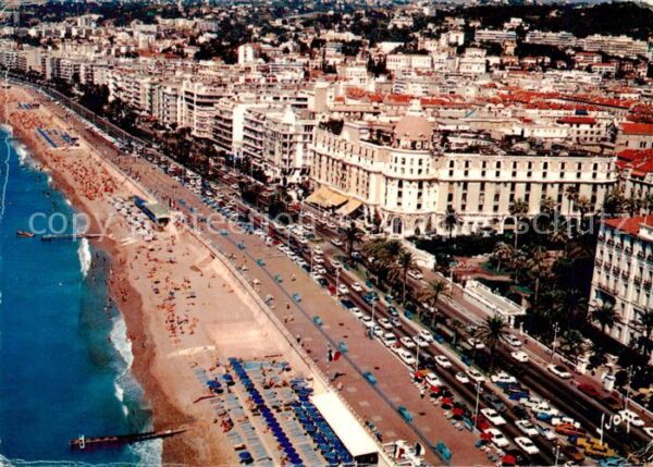 Nice  06 Nizza Vue aérienne sur la Promenade des Angla