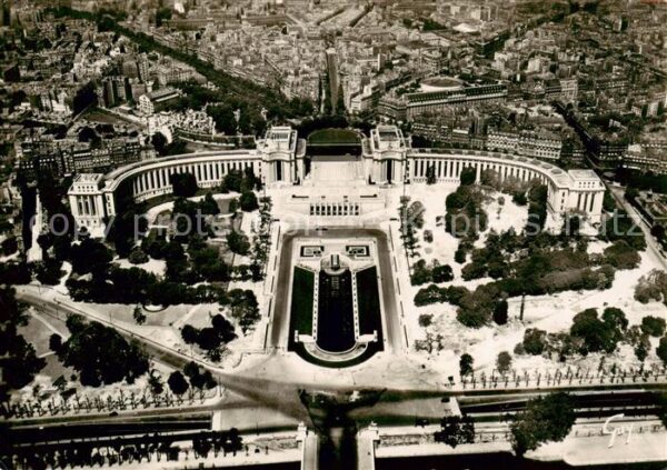 Paris 75 Panorama sur le Trocadero Vue prise de