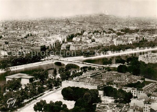 Paris 75 Panorama de Paris pris de la Tour Eiffe