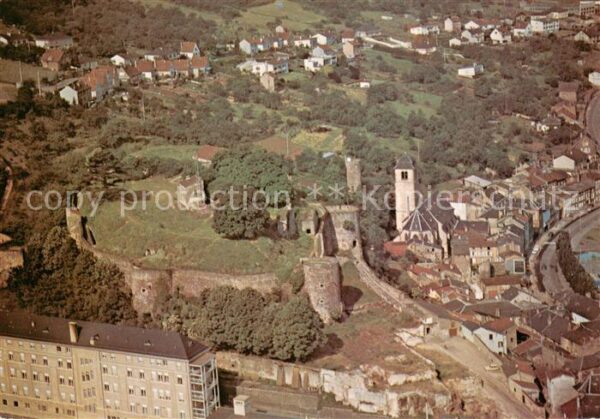 Sierck-les-Bains 57 Moselle Chateau Fort Fliegeraufnahme