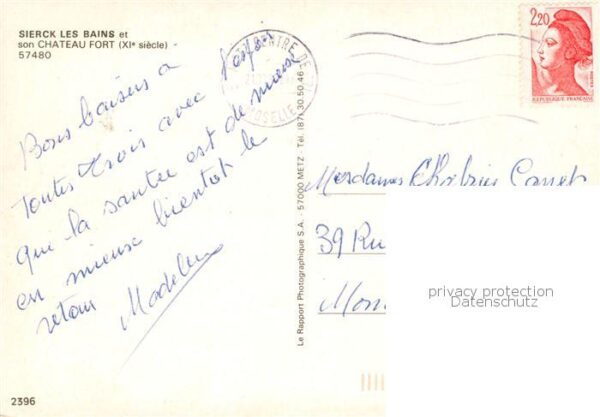 Sierck-les-Bains 57 Moselle Chateau Fort Fliegeraufnahme – Bild 2