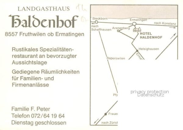 Fruthwilen Landgasthof Haldenhof – Bild 2