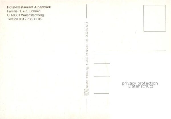 Walenstadtberg Hotel Restaurant Alpenblick Landschafts – Bild 2