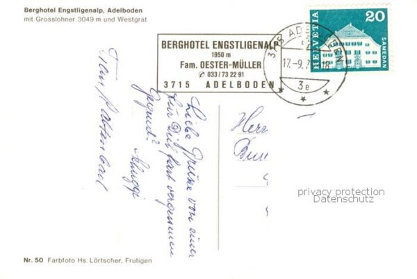 Adelboden BE Berghotel Engstligenalp mit Grosslohner – Bild 2