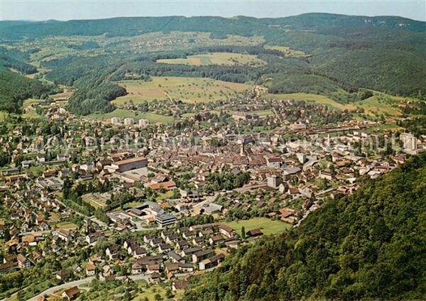 Liestal BL Blick vom Aussichtsturm Fliegeraufnahme