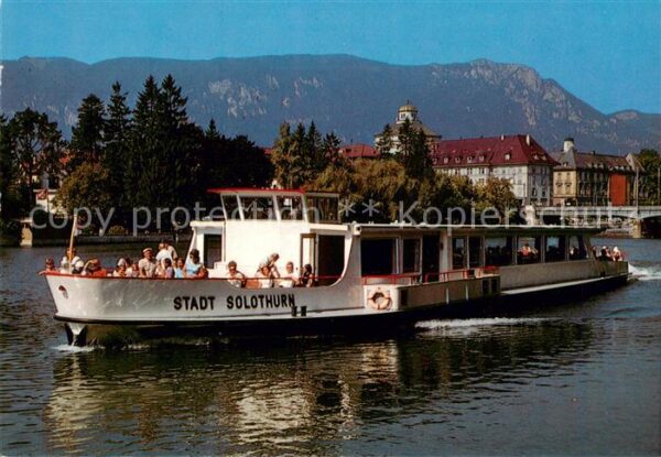 Biel Bienne BE Motorschiff Stadt Solothurn Aareschiffa