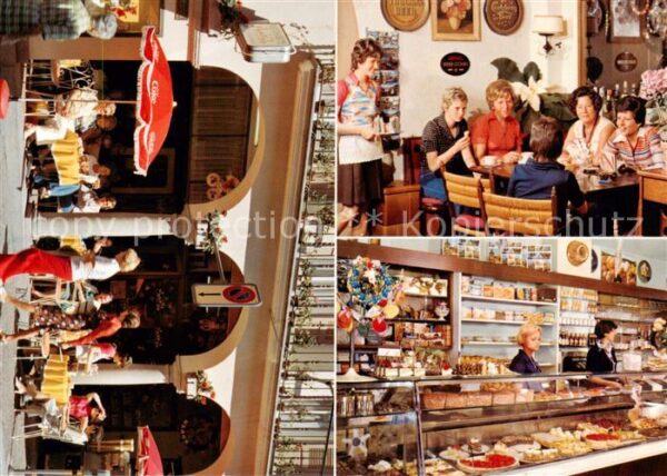 Ascona Lago Maggiore TI Tea Room Rickli Gaststube Kuchentheke