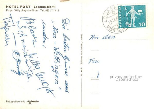 Locarno Lago Maggiore TI Hotel Post Terrasse – Bild 2