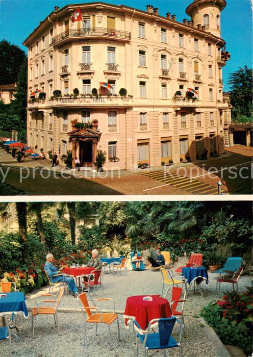 Lugano Lago di Lugano TI Hotel Beha Gartenterrasse