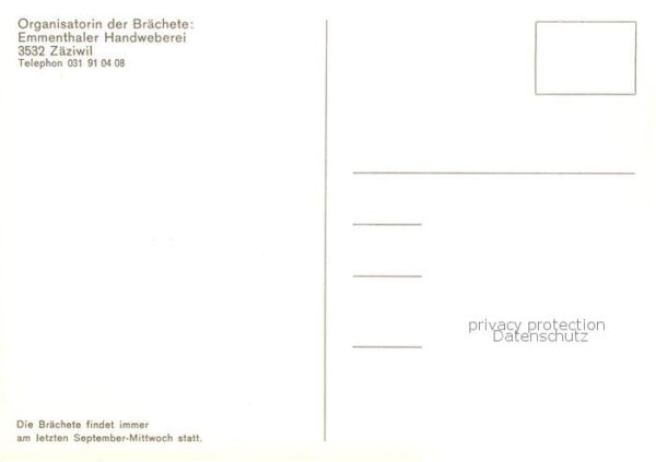 Zaeziwil BE Brächete Emmentaler Handweberei – Bild 2