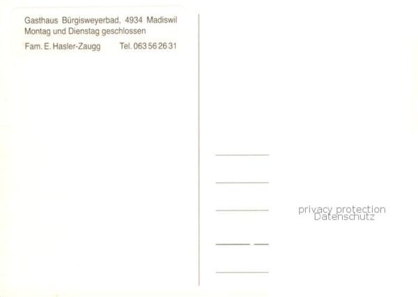 Madiswil BE Gasthaus Bürgisweyerbad – Bild 2