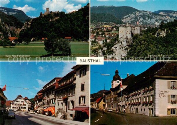 Balsthal SO Ruine Neu Falkenstein Schloss Alt Falke