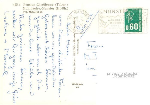 Muhlbach-sur-Munster Pension Chretienne Tabor – Bild 2