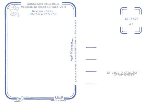 Gunsbach 68 Alsace La Maison du Dr Schweitzer – Bild 2