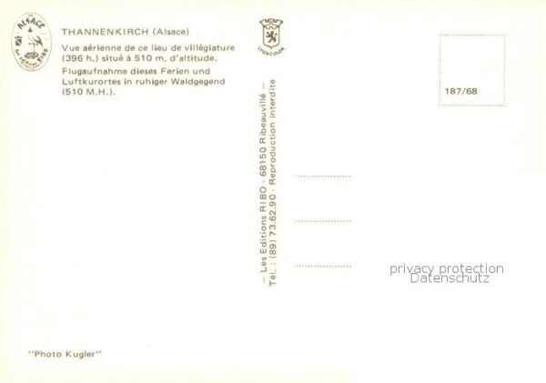 Thannenkirch Tannenkirch 68 Alsace Fliegeraufnahme – Bild 2
