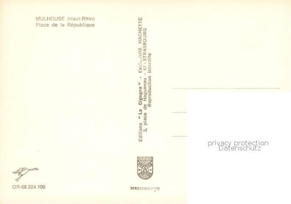 Mulhouse Muehlhausen 68 Alsace Place de la Republique – Bild 2
