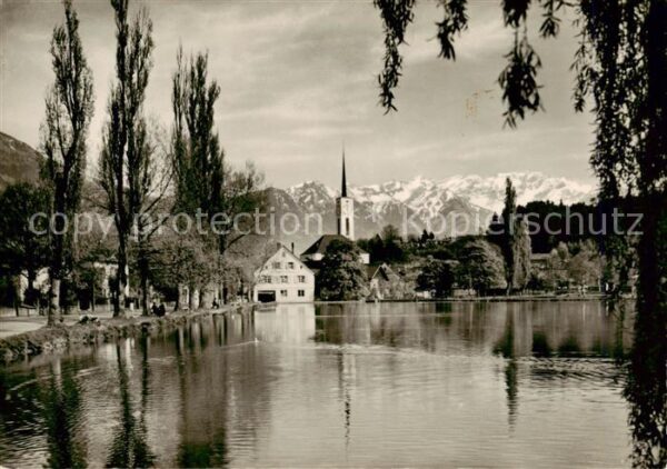 Buchs  Buchs-Werdenberg SG Werdenbergersee mit Rhätikonkette