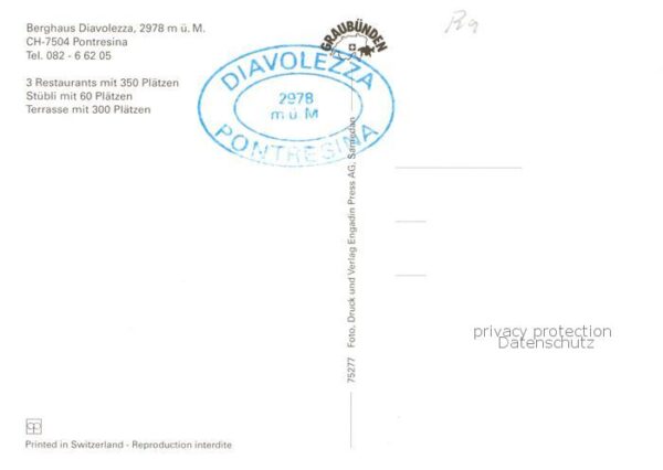 Pontresina Berghaus Diavolezza Bergrestaurant Alpe – Bild 2