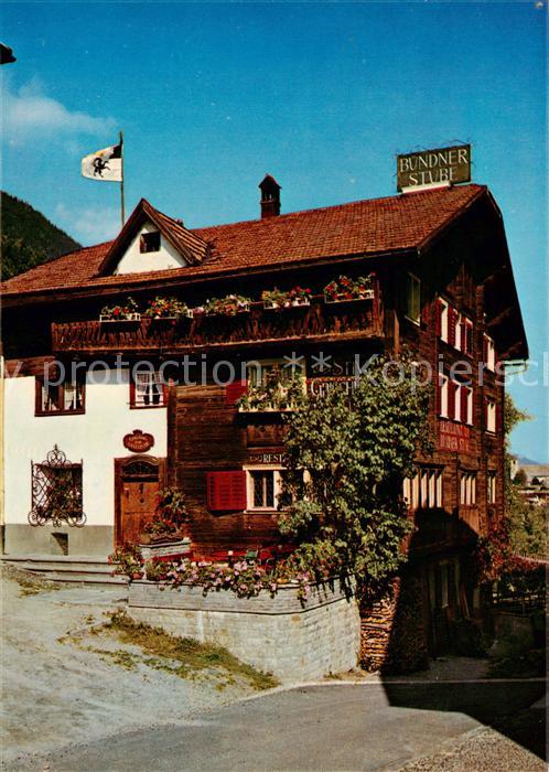 Disentis GR Gasthaus Restaurant Alte Bündnerstube