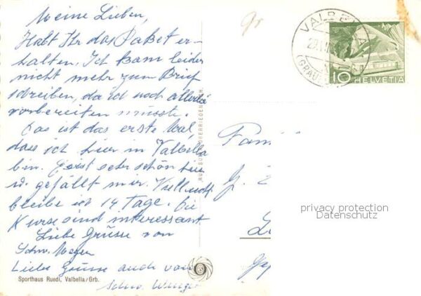 Valbella  Lenzerheide GR Hotel Seehof – Bild 2