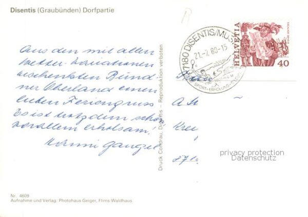 Disentis GR Dorfpartie – Bild 2
