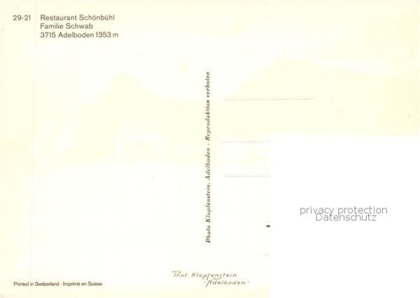 Adelboden BE Restaurant Schönbühl – Bild 2