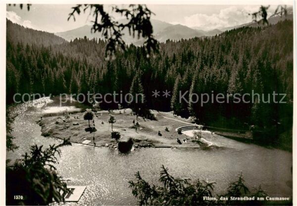 Flims GR Strandbad am Caumasee
