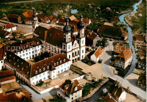 Ebersmunster Eglise Abbatiale et Couvent Vue aerienn