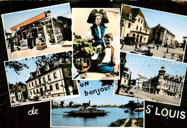 Saint-Louis Alsace 68 St Ludwig Elsass Teilansichten Trachten
